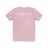 Cream in White Unisex Jersey Short Sleeve Tee