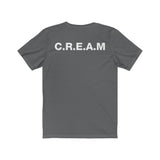 Cream in White Unisex Jersey Short Sleeve Tee