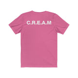 Cream in White Unisex Jersey Short Sleeve Tee